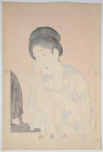 Ware schoonheid - Intieme toilette - Japanse houtsnede -