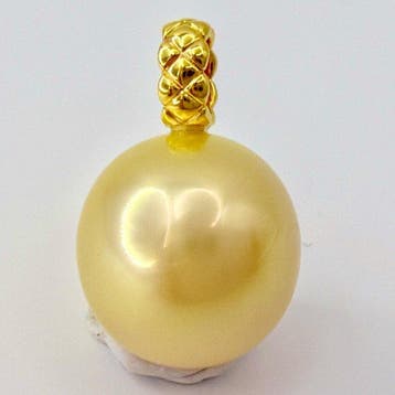 Sans prix de réserve - Pendentif - 18 carats Or jaune Perle