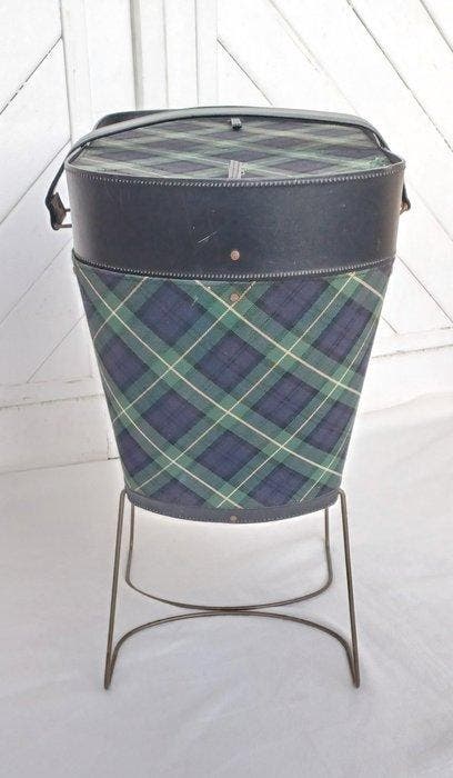 Naaidoos - Metaal, Canvas, Plastic - Travailleuse vintage, Antiquités & Art, Art | Objets design