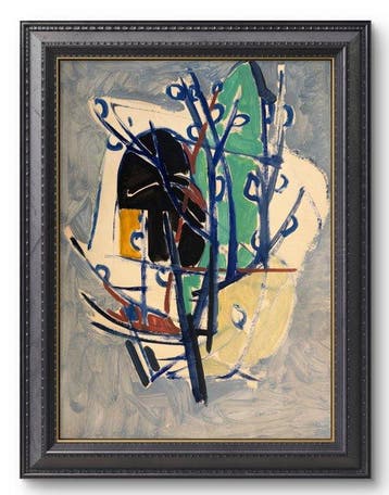 René Mels (1909-1977) - Les tiges bleues