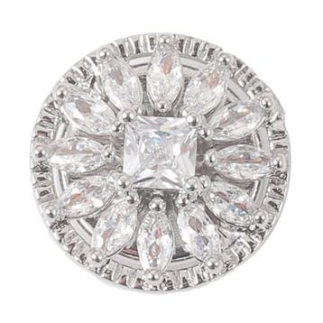 Fako Bijoux - Magnetische Mini Broche - Bloem Facet Kristal, Verzenden