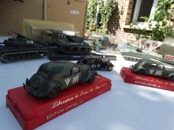 Altaya, Solido 1:43 - Modelauto (8) - 8x Military Vehicles