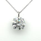 Collier - 14 carats Or blanc - 7.02ct. tw. Diamant (Cultivé