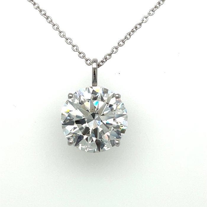 Collier - 14 carats Or blanc - 7.02ct. tw. Diamant (Cultivé, Bijoux, Sacs & Beauté, Colliers