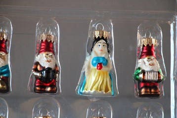 Boules de Noël Krebs, Lauscha, Sneeuwwitje en de zeven, Nieuw