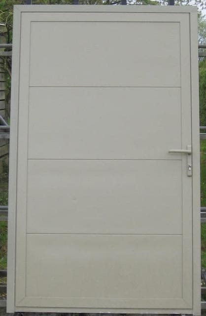 aluminium buitendeur , achterdeur , deur 125 x 206, Doe-het-zelf en Bouw, Deuren en Vliegenramen, Gebruikt, Metaal, Buitendeur