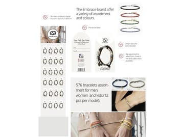 Veiling - Verkoopdisplay Embrace armbandjes ( 1056 armbandje, Zakelijke goederen