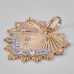 Hanger - 14 karaat Geel goud - 0.61ct. tw. Diamant