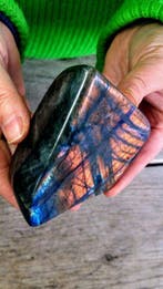 Goud + Paars - Roze kleuren Kameleon Labradoriet - Vrije