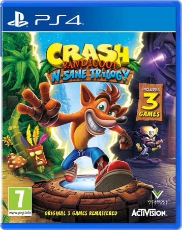 Crash Bandicoot N Sane Trilogy (Buitenlands Doosje) (Nieuw), Games en Spelcomputers, Ophalen of Verzenden, Nieuw