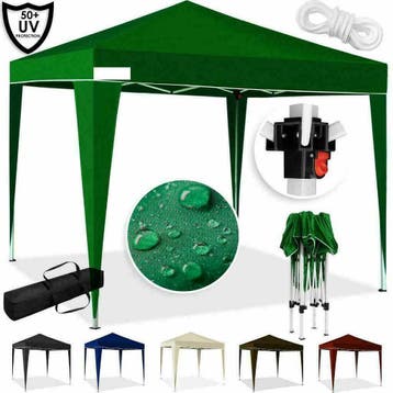 Partytent 3x3 Paviljoen inklapbaar in 6 kleuren Easy Pop Up, Ophalen of Verzenden, Nieuw, Partytent, Opvouwbaar