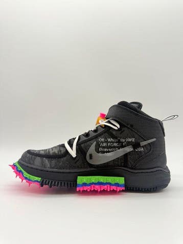 Nike - Nike Air Force 1 Mid Off-White Black - Sneakers -, Kleding | Heren, Schoenen, Nieuw