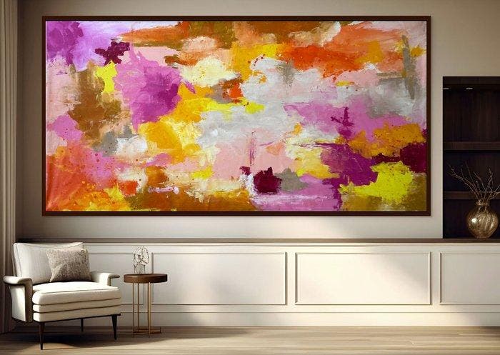 Lev Tov - Golden garden, Antiek en Kunst, Kunst | Schilderijen | Modern