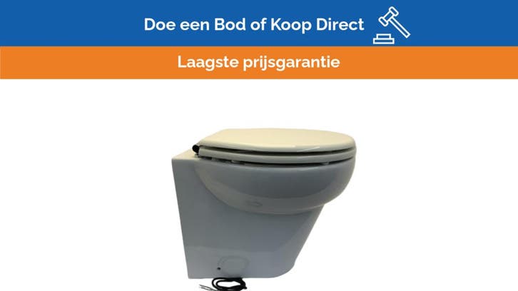 Bieden: Planus Stilo Plus Electric Marine Toilet, Watersport en Boten, Bootonderdelen, Ophalen of Verzenden