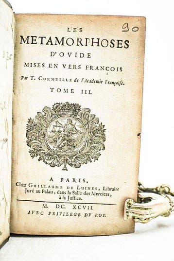 T. Corneille & Ovide - Les Métamorphoses dOvide - 1697