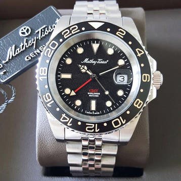 Mathey-Tissot - GMT - Swiss Charcoal Edition - Worldwide -, Nieuw