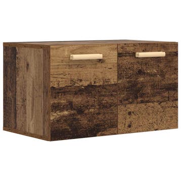 vidaXL Wandkast Oud hout 60 x 36,5 x 35 cm Bewerkt hout, Huis en Inrichting, Verzenden, Nieuw