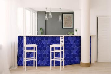 Wandtegel Cobalt Blauw 10,8x12,4cm (Muurtegels), Doe-het-zelf en Bouw, Tegels, Nieuw, Minder dan 20 cm, 10 m² of meer, Wandtegels