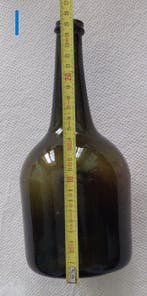 Fles (3) - Glas - 18e eeuwse glazen flessen