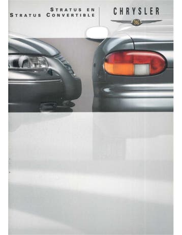 1999 CHRYSLER STRATUS BROCHURE NEDERLANDS, Ophalen of Verzenden, Nieuw