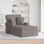 vidaXL Chaise Lounge met Rok met kussen met kussen 3 pcs, Maison & Meubles, Verzenden