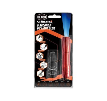 Visbella UV-lijm - 5 secondenlijm met UV zaklamp, Verzenden