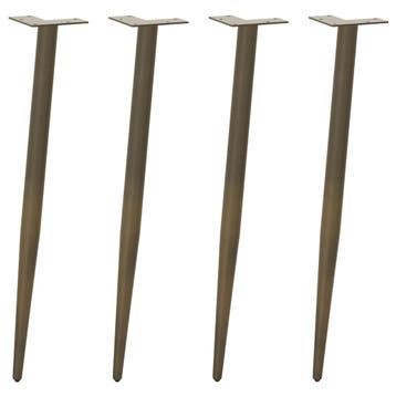 vidaXL Console tafelpoten conische vorm 4 st 72-73 cm staal, Verzenden