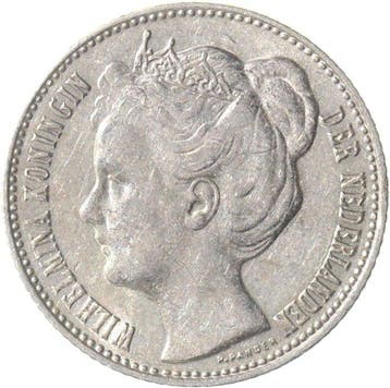 Nederland. Wilhelmina. 1/2 Gulden 1908 KWALITEIT (Zonder