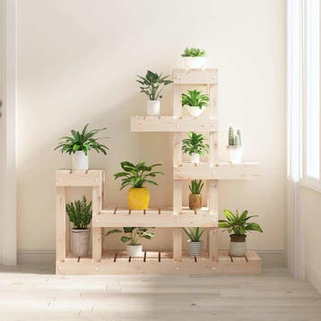 vidaXL Plantenstandaard 92x25x97 cm massief grenenhout, Verzenden