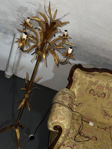 Lampe - Métal - Lampe sur pied, éclaire.