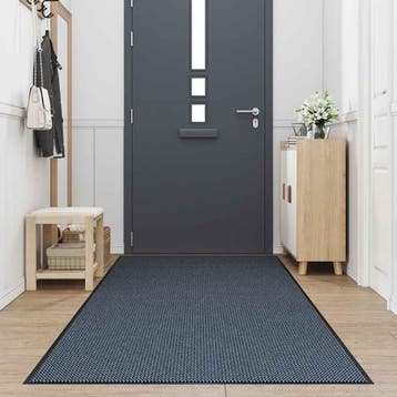 vidaXL Deurmat 115x400 cm blauw, Verzenden, Nieuw