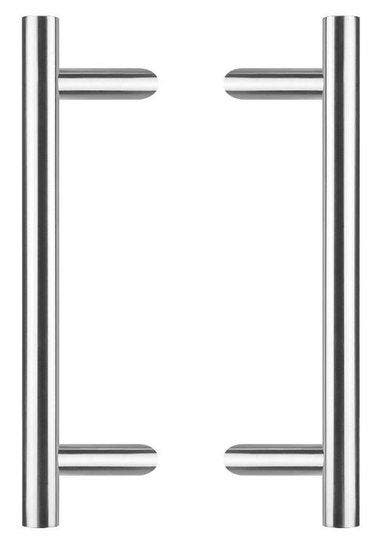 Intersteel Set Deurgrepen T-schuin 500x90x30 HoH 300 mm RVS, Doe-het-zelf en Bouw, Deuren en Vliegenramen, Ophalen of Verzenden