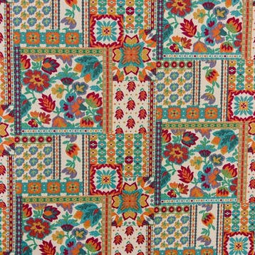 BA272 - Tissu Gobelin « Ethnic Patchwork » – Fantaisie