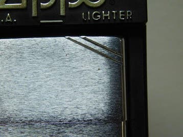 Zippo - Vintage Zippo Brushed Chrome with Slashes - March