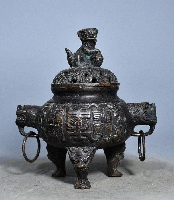 Wierookbrander - Traditional Chinese Three-Legged Incense, Antiek en Kunst, Antiek | Speelgoed