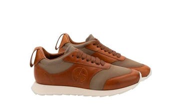GIORGIO ARMANI - 7 UK - 41 IT - Sneakers Cognac Calf Leather