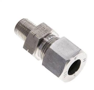 1/4 NPT mâle x 12S Anneau de coupe droit en acier, Verzenden, Nieuw