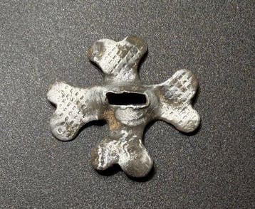 Médiéval, époque des Croisés Argent Croix rare, d’une forme