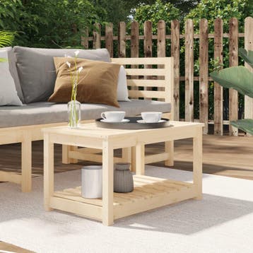 vidaXL Tuintafel 82,5x50,5x45 cm massief grenenhout, Tuin en Terras, Verzenden, Nieuw