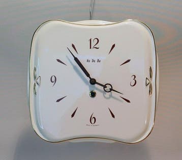 Wandklok - Junghans - Mid-century modern Keramiek -, Antiek en Kunst