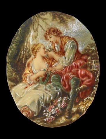 SIGNED “JEAN” AND “VASCO A.G.” - GALLANT SCENES