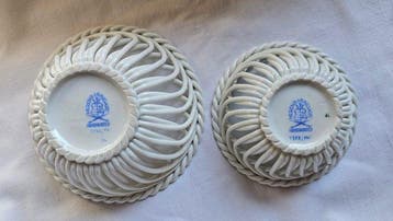 Herend - Bonbon mand (2) - 7372 & 7373 (geperforeerde, Antiek en Kunst