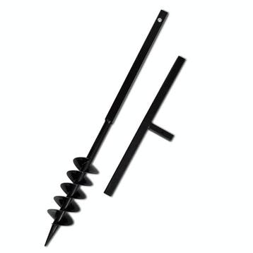 vidaXL Grondboor met handvat en schroefkop (dubbele schroef), Tuin en Terras, Verzenden, Nieuw