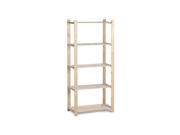 Veiling - 4x Practo houten opbergrek 175x80x40cm Woody Rack, Nieuw