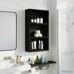 vidaXL Badkamer wandkast Zwarte Eik 40 x 14 x 70 cm, Verzenden, Nieuw