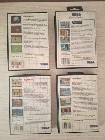 Sega - Master System - Time Soldiers; Batman Returns; Rambo