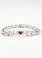 Armband - 18 karaat Witgoud Diamant (Natuurlijk) - Robijn