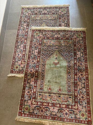 Tapis - 100 cm - 63 cm - Partie de tapis en soie, Maison & Meubles