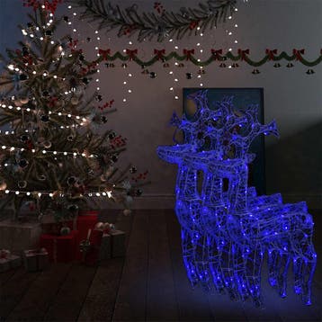 vidaXL Kerstversiering rendier 3 st 60x16x100 cm acryl, Verzenden