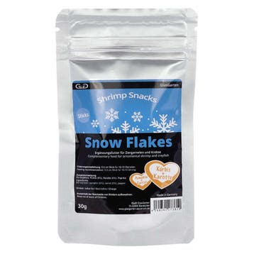 GlasGarten Shrimp Snacks Snow Flakes Pumpkin+Carrot - 30 g, Verzenden, Nieuw